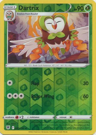 Dartrix 20/189 - Astral Radiance - Reverse Holo Uncommon - Shady Bloom