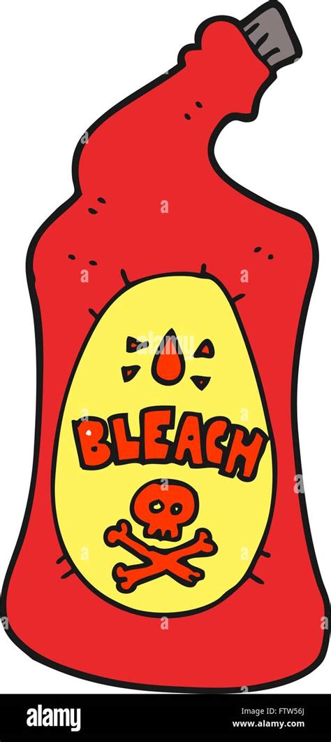 freehand drawn cartoon bleach bottle Stock Vector Image & Art - Alamy