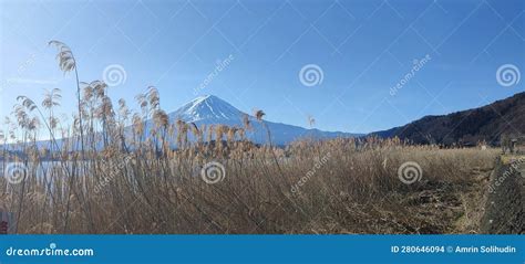 Mount Fuji in late winter stock photo. Image of nature - 280646094