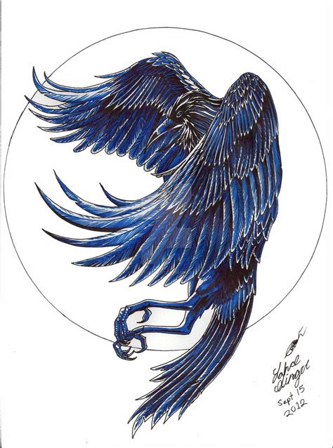 Flying Raven Drawing at GetDrawings | Free download