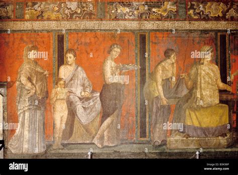 Fresco, villa of the mysteries, pompeii hi-res stock photography and ...