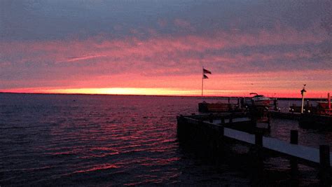 Sunset - Beautiful clouds - July 2016 - Animated GIF - LBI Views