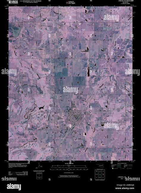 Chelsea oklahoma map hi-res stock photography and images - Alamy