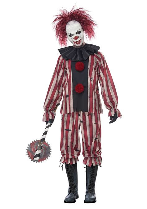 Plus Size Nightmare Clown Men's Costume