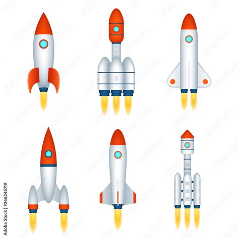 Space exploration rocket cosmos spaceship future technology symbol ...