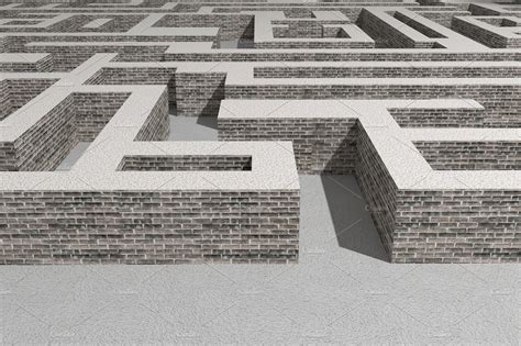 Maze containing 3d, across, and background | Abstract Stock Photos ~ Creative Market