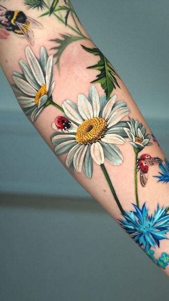 Gerbera Daisy Tattoo Ankle