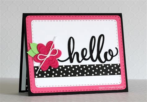 A Simple Hello Card | Pink and Main Blog