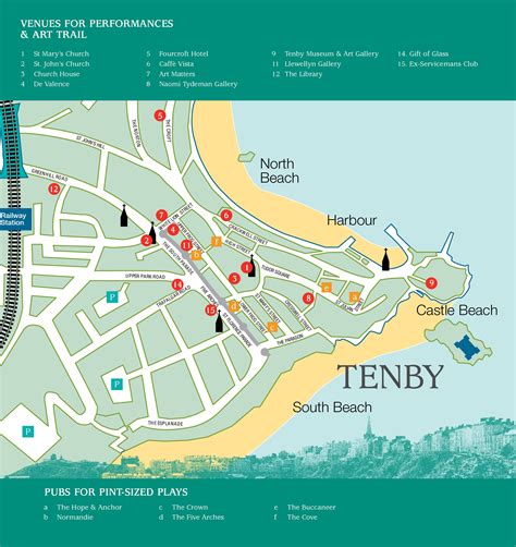 Tenby Town Map Printable