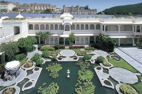 Taj Lake Palace Pond - Maharajas Express Blog