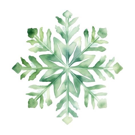 Premium AI Image | Watercolor Snowflake isolated on white background