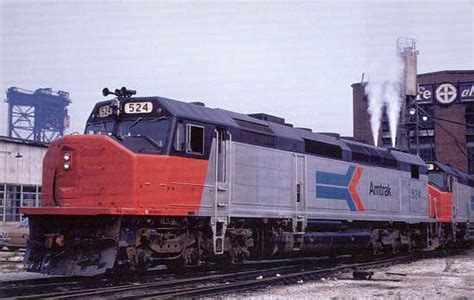 AMTRAK Postcard EMD SDP40F locomotive passenger train railroad