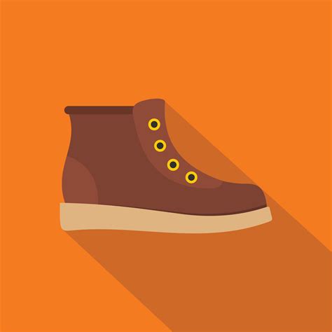 Hiking boots icon vector flat 14450823 Vector Art at Vecteezy