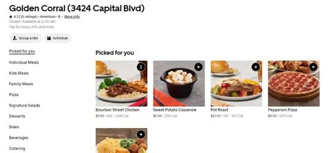 Golden Corral Menu With Prices [Updated August 2024] - TheFoodXP