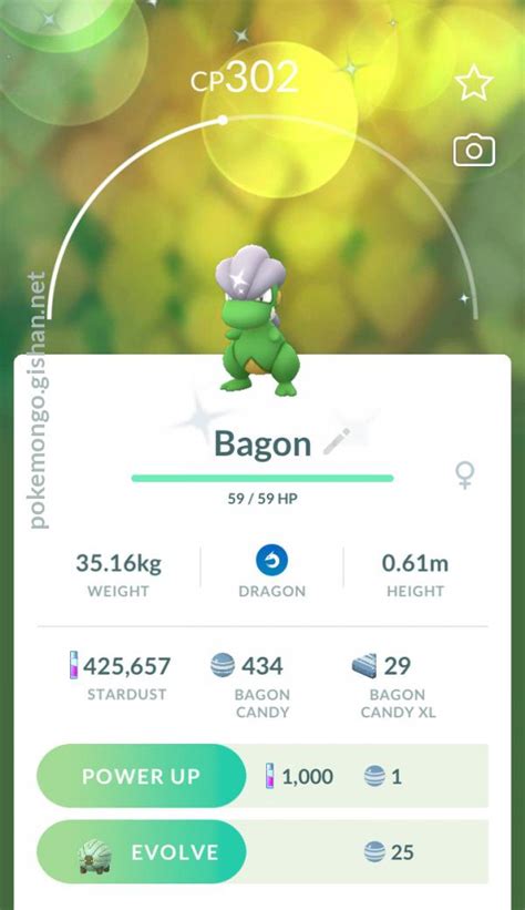 Shiny Bagon - Pokemon Go