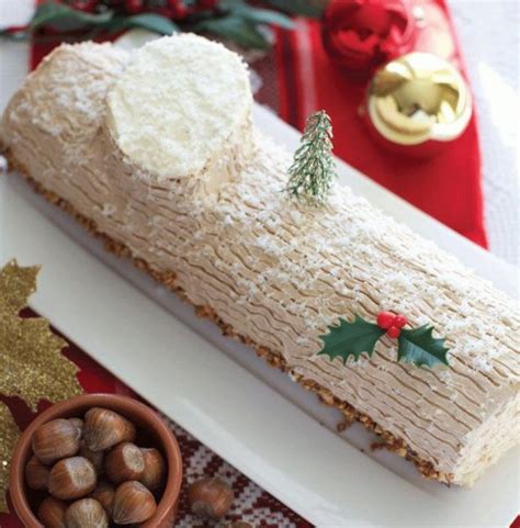 Découvrez la délicieuse recette de la traditionnelle bûche de Noël pralinée