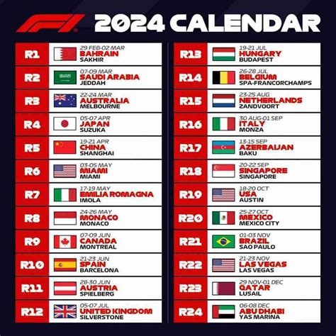 F1 Races 2024 Schedule Uk - Karyl Imogene