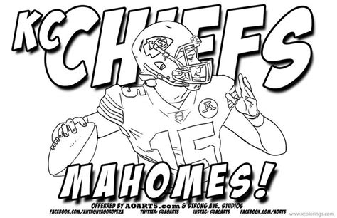 Download or print this amazing coloring page: KC Chiefs Patrick Mahomes Coloring Pages. | Colori ...