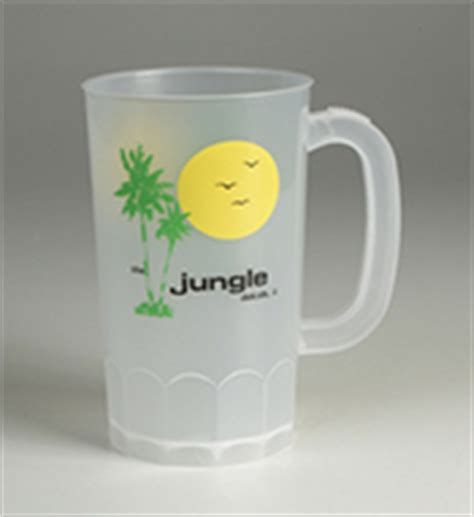 Custom Printed Plastic Beer Mugs, Green Plastic Beer Steins, Beer Stein ...