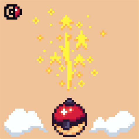 Hisuian pokeball celebration : r/PixelArt