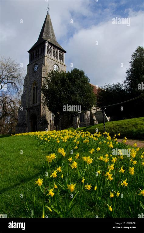 St. Nicholas' church at Wickham, Hampshire Stock Photo, Royalty Free Image: 87731639 - Alamy