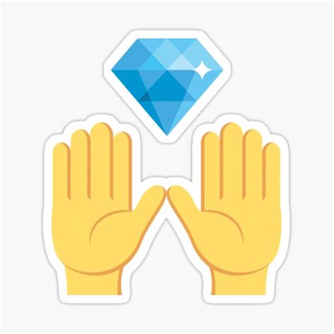 "Diamond Hands Stocks Crypto" Sticker by Aetha | Redbubble