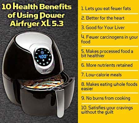 Benefits of an Air Fryer (Healthy cooking, Use less fat, Easy to use)