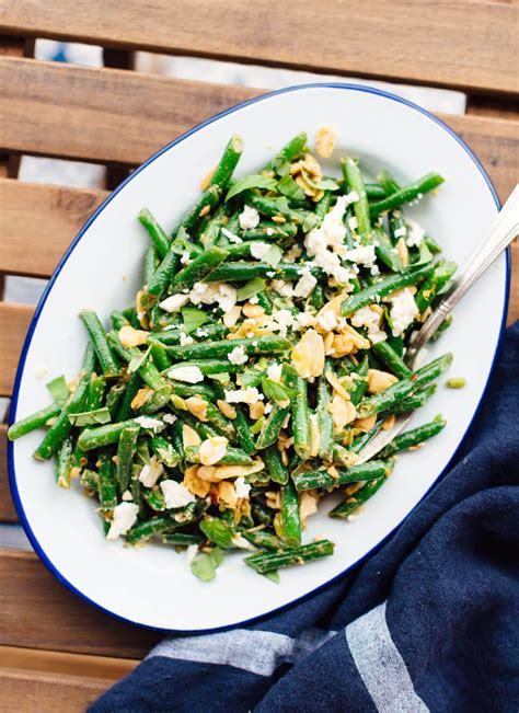 Green Bean Salad with Toasted Almonds & Feta - Cookie and Kate