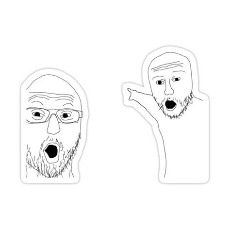 "Soyjak" Sticker for Sale by ScringyBungus | Meme stickers, Vinyl decal stickers, Stranger ...