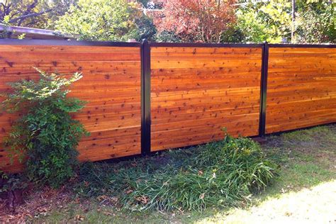 Horizontal Wood Fence Designs