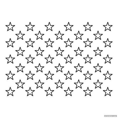 Printable Stars For American Flag