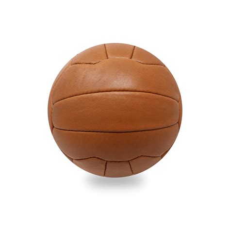 Vintage Leather Soccer Ball - Tan 18 Panel