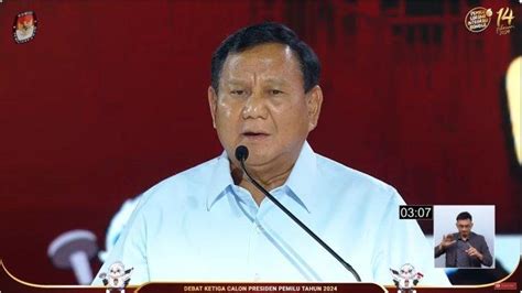 Debat Capres Ketiga, Prabowo: Jawaban Anies soal Pertahanan Siber Terlalu Teoritis, Semuanya ...