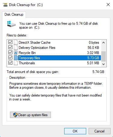 How to run Windows 10 Disk Cleanup to free up C drive space