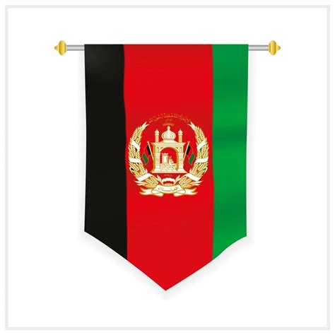 Premium Vector | Afghanistan wall flag and afghanistan wall hanging flag design