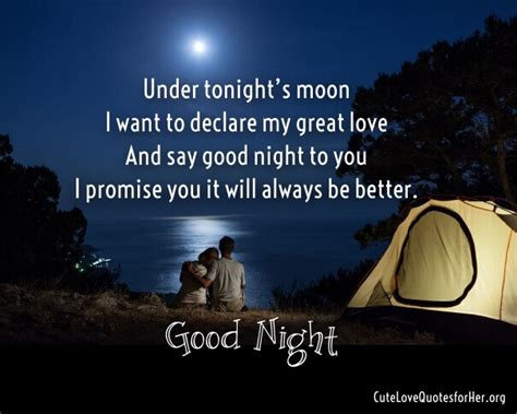 Good Night Love Poems for Her and Him with Romantic Images