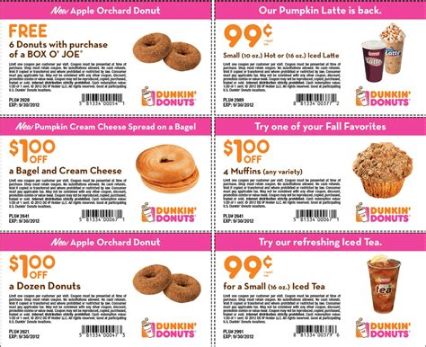 Dunkin Donuts Printable Coupons 2024