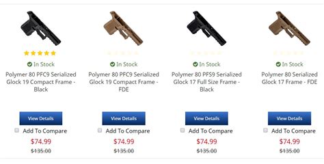 Polymer 80 Glock frames - $74.99 | gun.deals