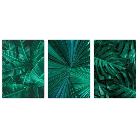 Tropical Leaves Print Set of 3 | with Free UK & Europe Delivery