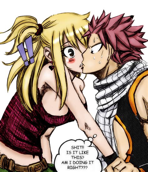 Lucy And Natsu Kiss