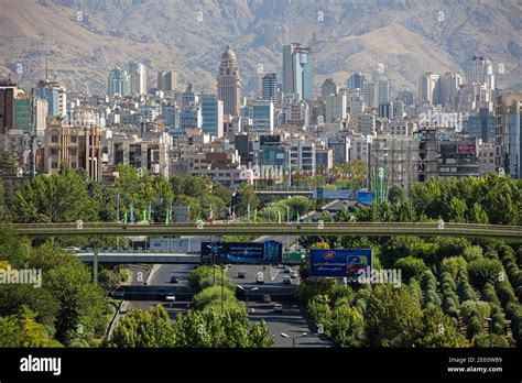 Expressway leading to the capital city Tehran, Iran Stock Photo - Alamy