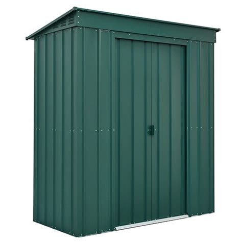 Globel Pent Metal Garden Shed