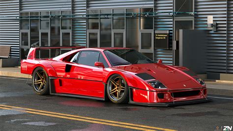 Ferrari F40 - custom kit on Behance