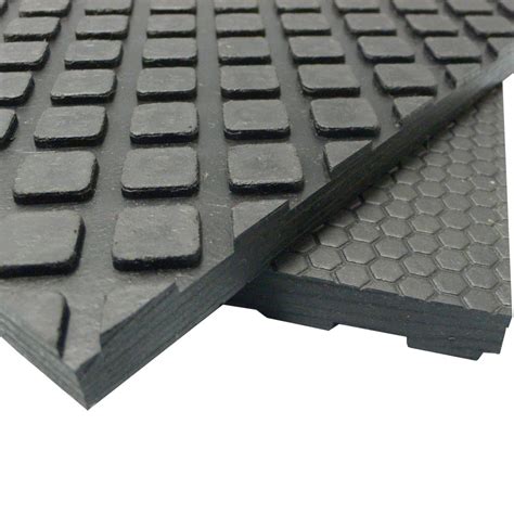 Rubber-Cal Maxx-Tuff Floor Protection Mats - 1/2" Thick Rubber Matting - Available in 3 Sizes ...