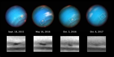 Hubble Space Telescope Sees Shrinking Dark Spot on Neptune | Astronomy | Sci-News.com