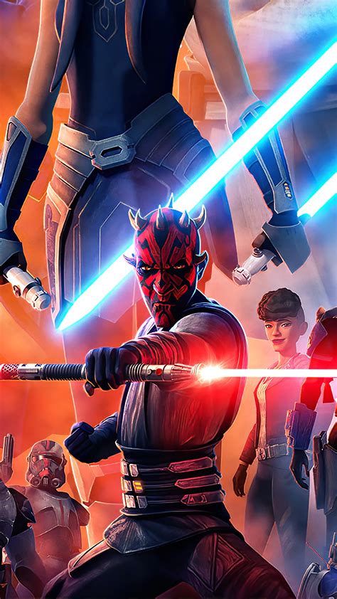 Darth Maul, Star Wars The Clone Wars, Season 7, Poster, 4k HD Phone ...