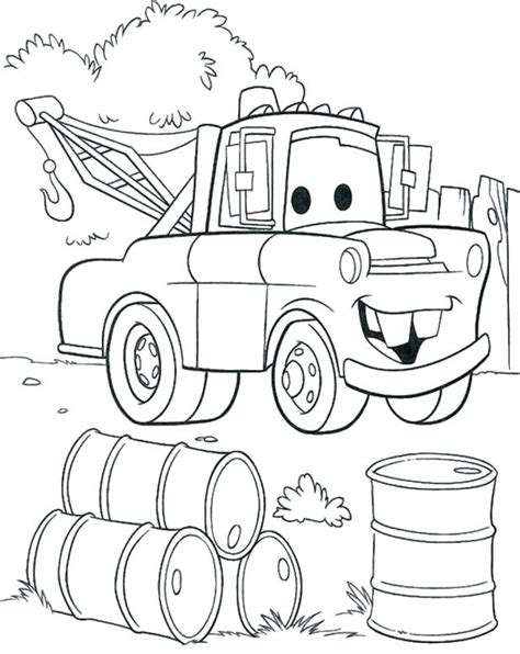 Tow Mater Coloring Page at GetColorings.com | Free printable colorings pages to print and color