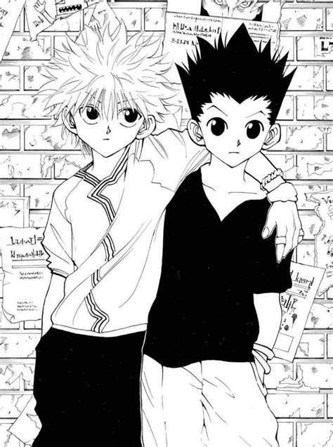 gon freecs killua zoldyck hxh hunterxhunter manga panel cute icons | Hunter anime, Hunter x ...