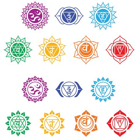 Chakra Symbols Vector Design 13131451 Vector Art at Vecteezy