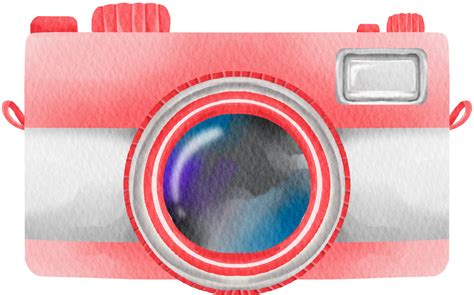 watercolor camera cute clip art 16535995 PNG